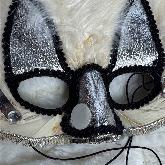 Elegant Feathered Cat Eye Masks vintage - Picture 4 of 11